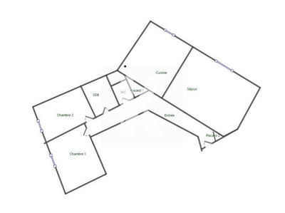 Appartement - 57 m² - 3 pièces