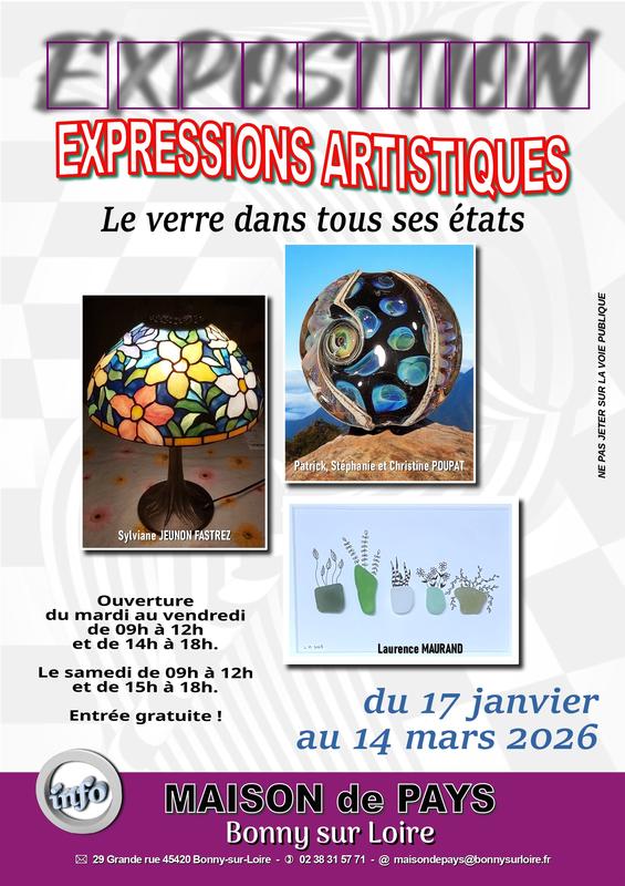 Exposition "Expressions artistiques : le verre dans tous ses états"