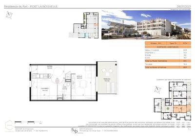 Appartement - 53 m² - 2 pièces