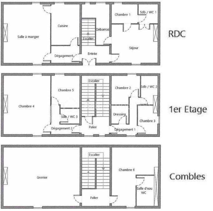 Manoir - 255 m² - 8 pièces