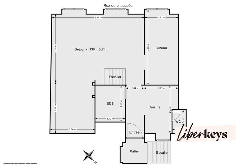 Appartement - 62 m² - 3 pièces