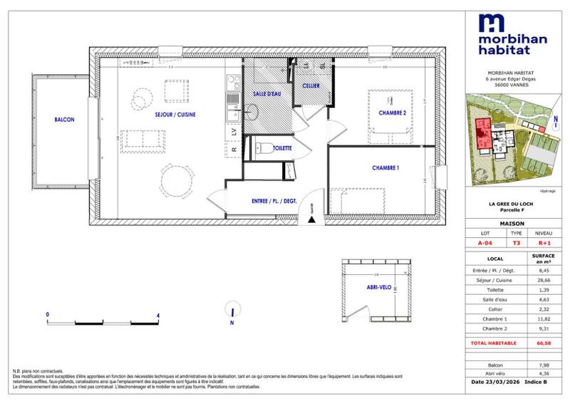 Appartement - 66 m²