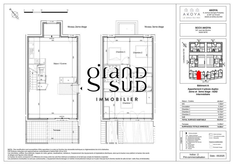Appartement - 95 m² - 4 pièces