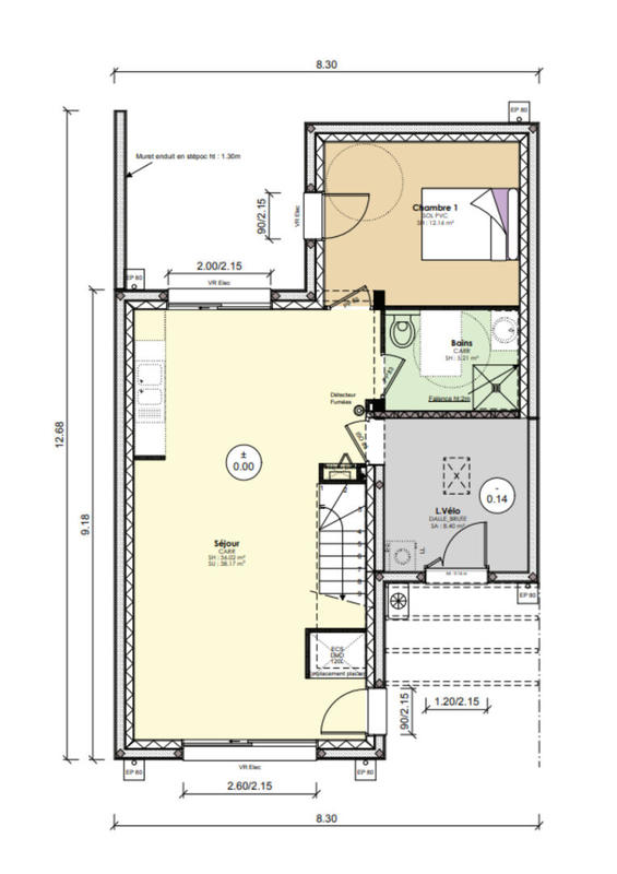 Maison - 95 m² - 5 pièces