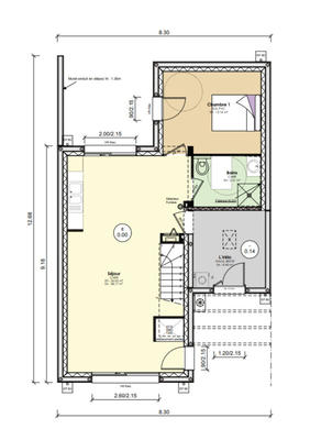 Maison - 95 m² - 5 pièces