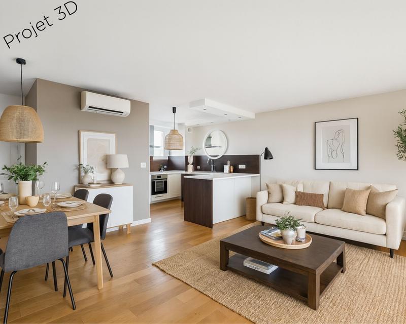 Appartement - 52 m² - 2 pièces