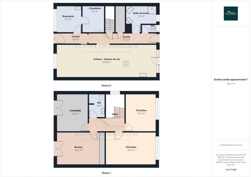 Maison de village - 160 m² - 6 pièces