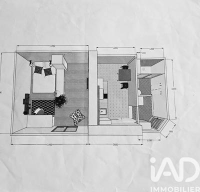 Maison - 60 m² - 3 pièces