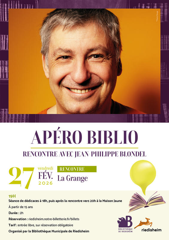 Apéro Biblio avec Jean-Philippe Blondel