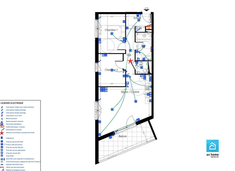 Appartement - 65 m² - 3 pièces