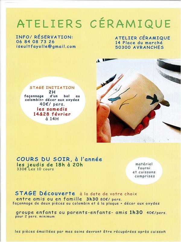 Stage initiation céramique