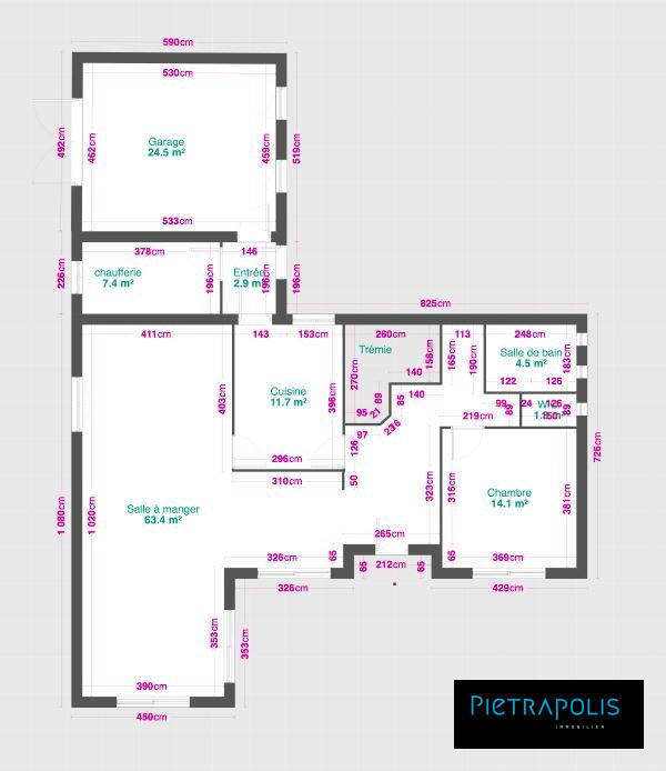 Maison - 235 m² - 7 pièces