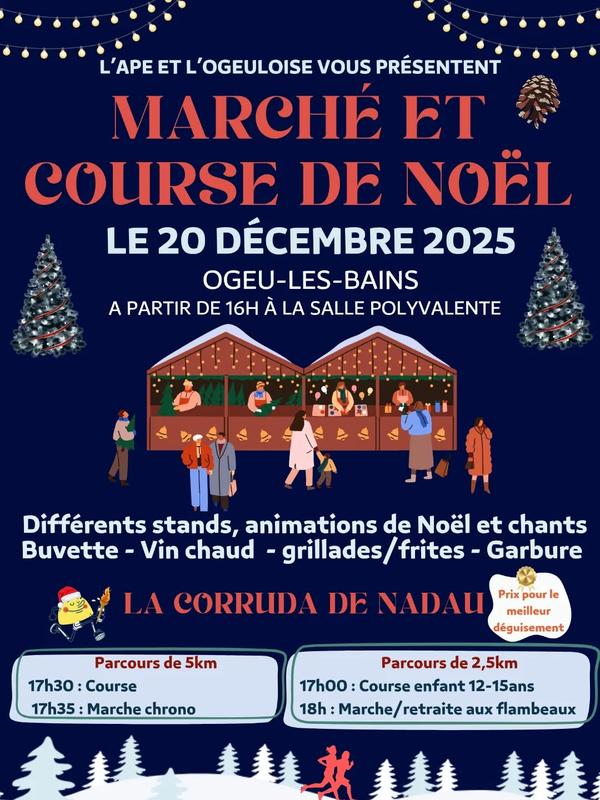 Marché et course de Noël