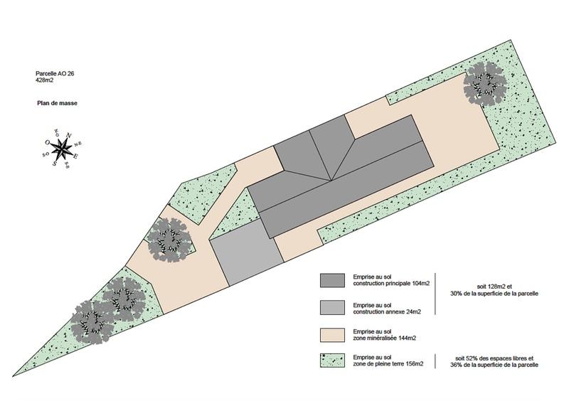 Terrain constructible - 428 m²
