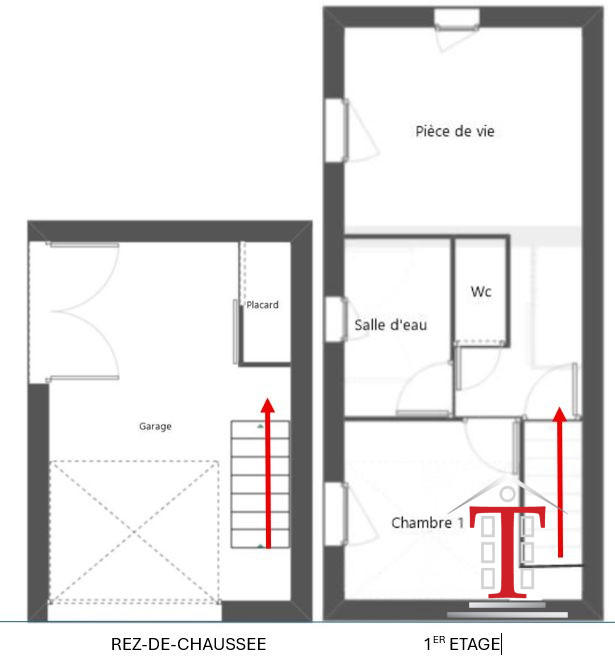 Appartement - 22 m² - 2 pièces