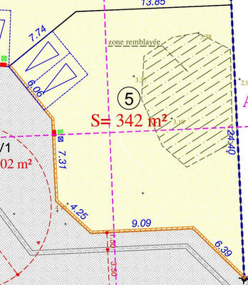 Terrain - 342 m²