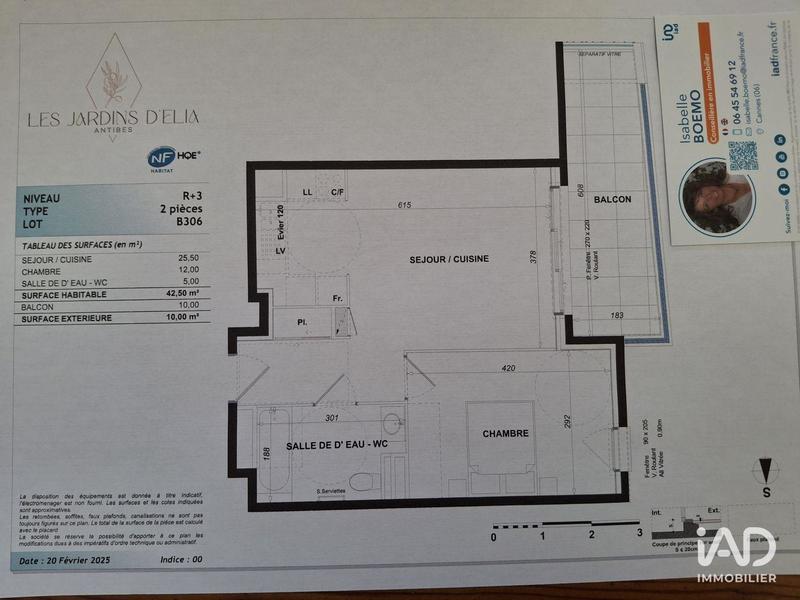 Appartement - 44 m² - 2 pièces