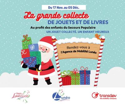 Collecte de jouets et livres