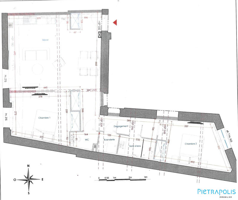 Appartement - 68 m² - 3 pièces