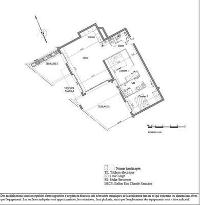 Appartement - 75 m² - 3 pièces