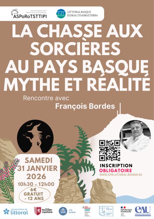 Conférence de François Bordes - &quot;La chasse aux sorcières en Pays basque, mythe et réalité&quot;