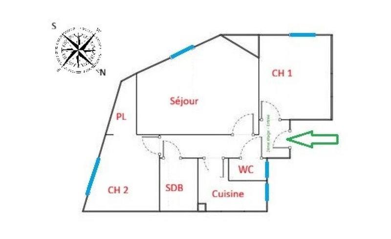 Appartement - 41 m² - 3 pièces