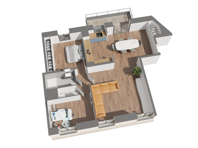 Appartement - 83 m² - 3 pièces