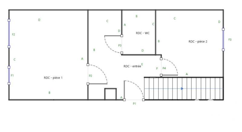 Appartement - 51 m² - 2 pièces