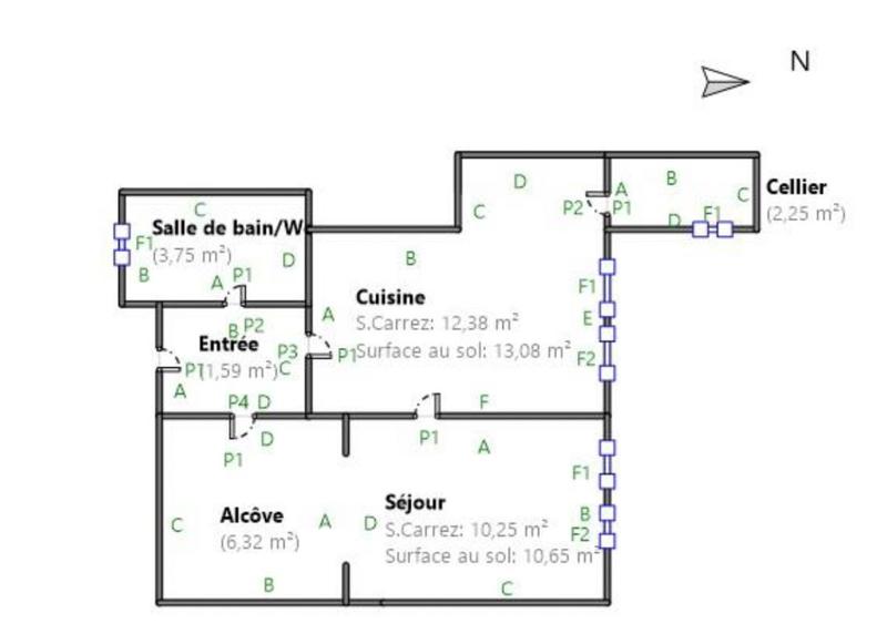 Appartement - 36 m² - 2 pièces