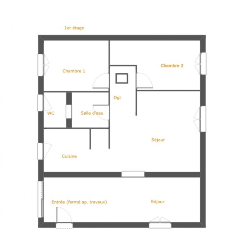 Appartement - 65 m² - 3 pièces