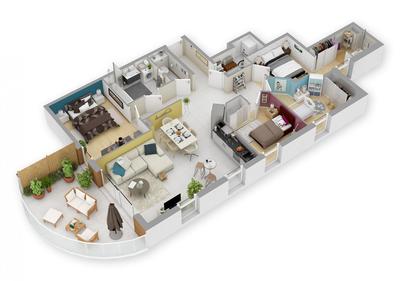 Appartement - 119 m² - 5 pièces