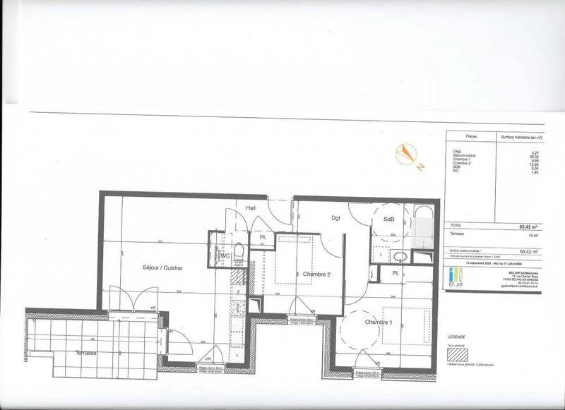 Appartement - 65 m² - 3 pièces