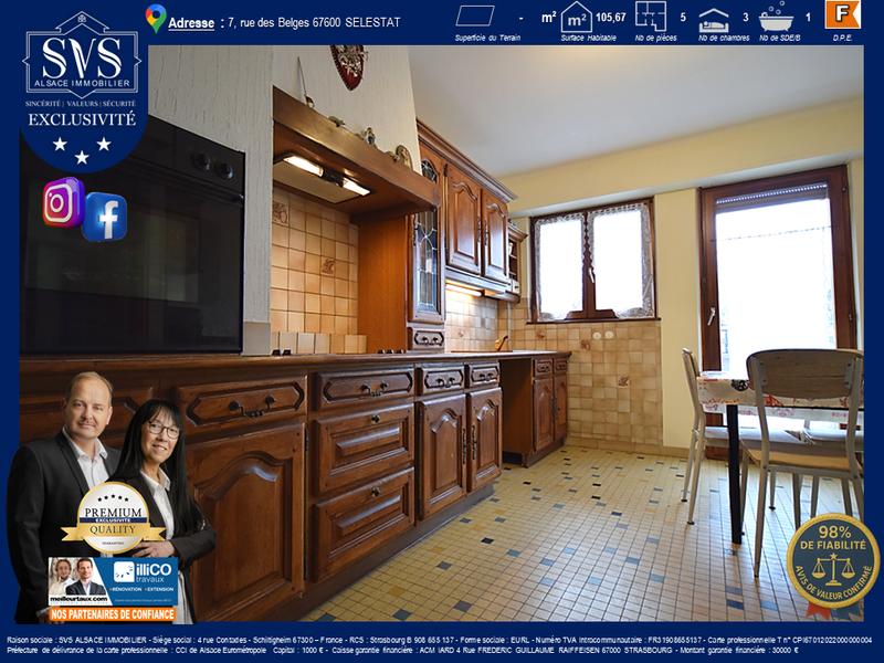 Appartement - 106 m² - 5 pièces