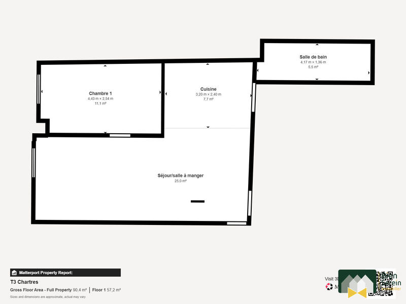 Appartement - 66 m² - 3 pièces