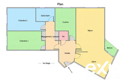 Appartement - 79 m² - 4 pièces