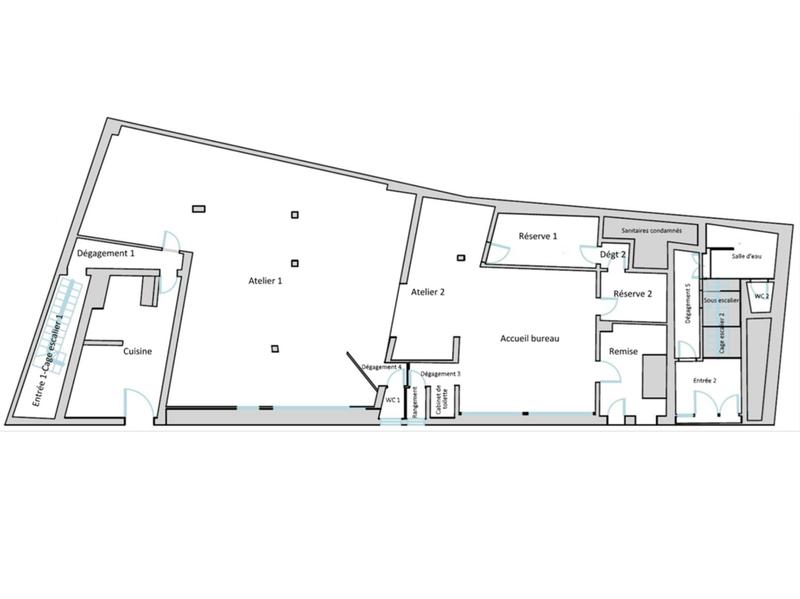 Local commercial - 530 m² - 15 pièces