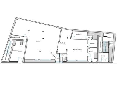 Local commercial - 530 m² - 15 pièces