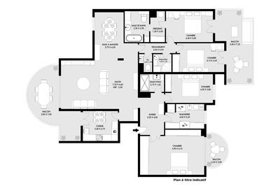 Appartement - 144 m² - 6 pièces