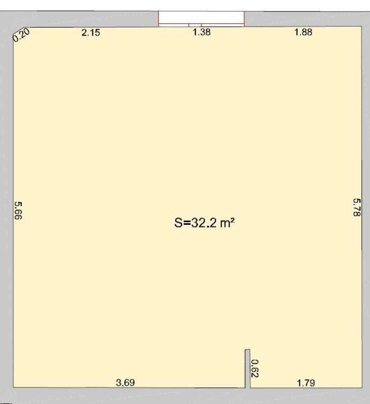 Bureau - 32 m² - 1 pièce