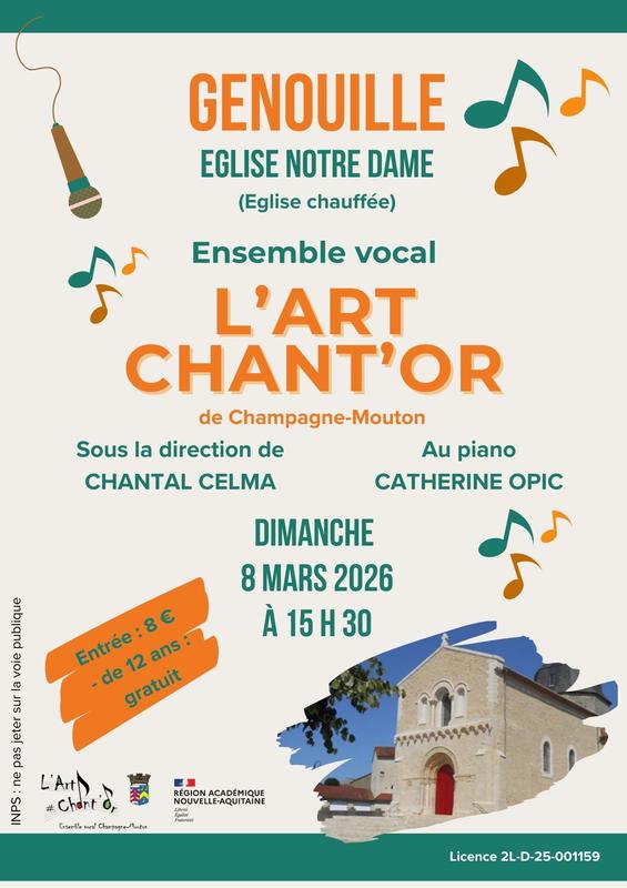 Concert de l'ensemble vocal "L'Art Chant'Or"