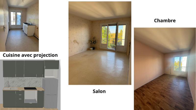Appartement - 46 m² - 2 pièces