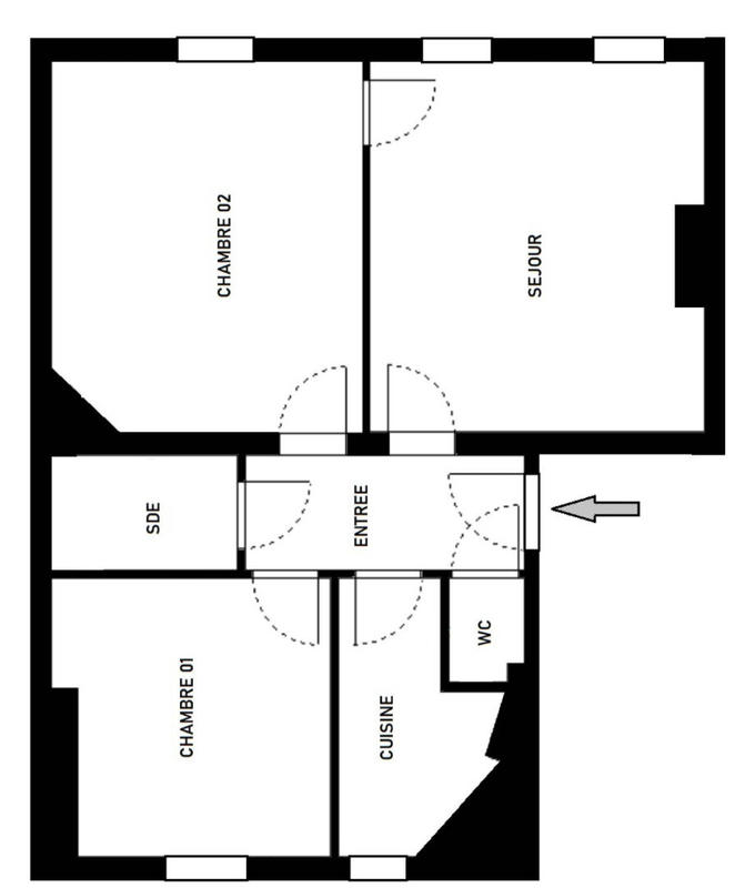 Appartement - 44 m² - 3 pièces