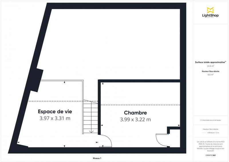 Appartement - 64 m² - 3 pièces