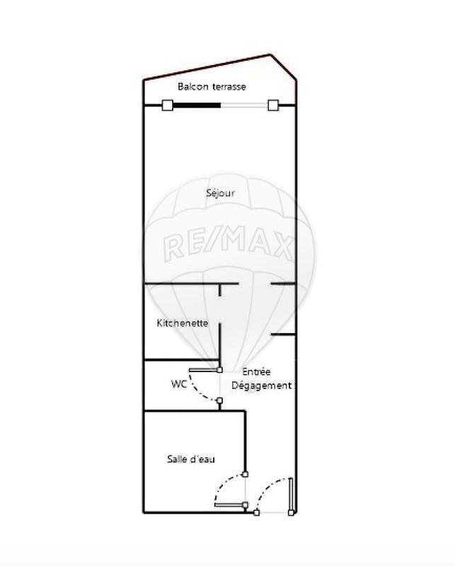 Appartement - 23 m² - 1 pièce