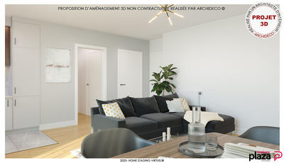 Appartement - 44 m² - 2 pièces