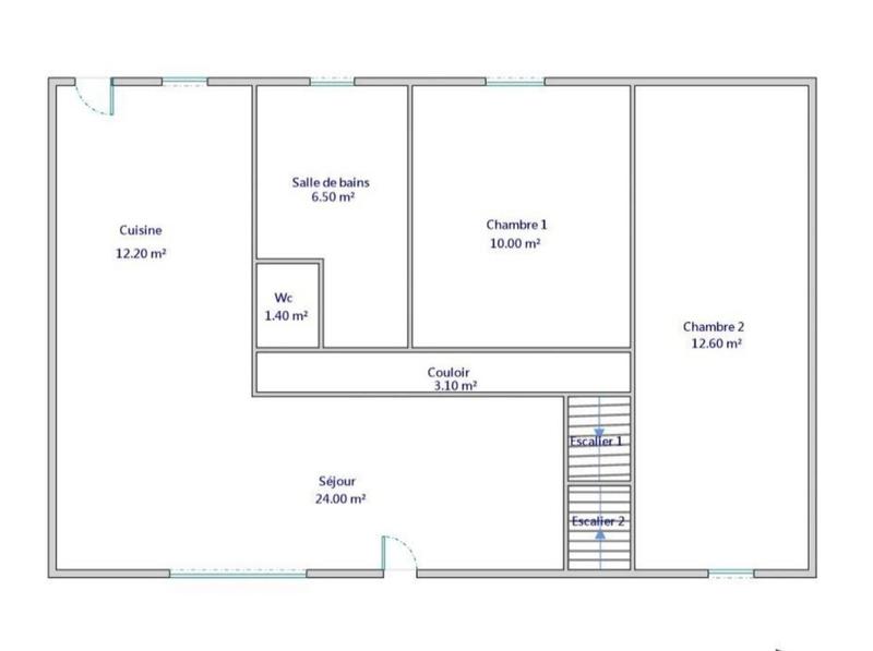 Maison - 95 m² - 5 pièces