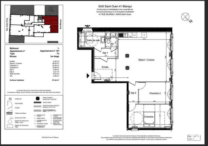 Appartement - 89 m² - 4 pièces