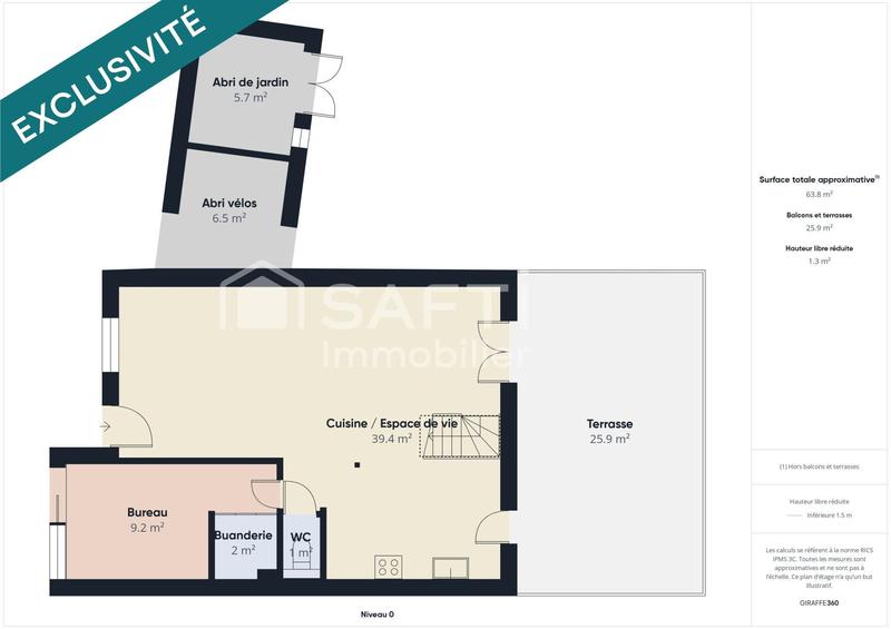 Maison - 97 m² - 5 pièces