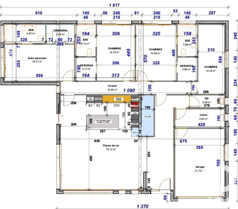Maison de maîtres - 166 m² - 5 pièces