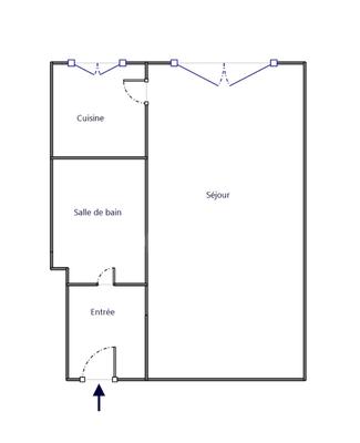 Appartement - 26 m² - 1 pièce